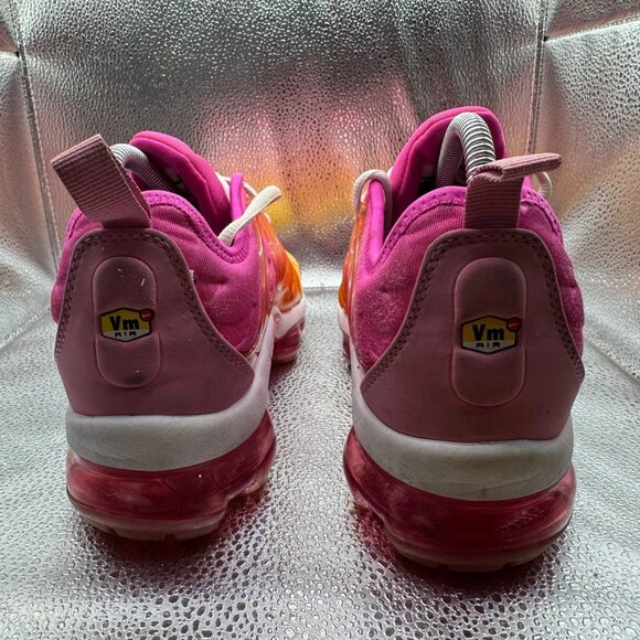 Size 8.5 Nike Air Vapormax Plus Summer Sunset Pink Womens Sneakers CI9900-600 - Picture 9 of 12